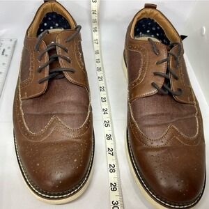 Steve‎ Madden Brown Lace-up Men's Wingtip Oxford Shoes 13M